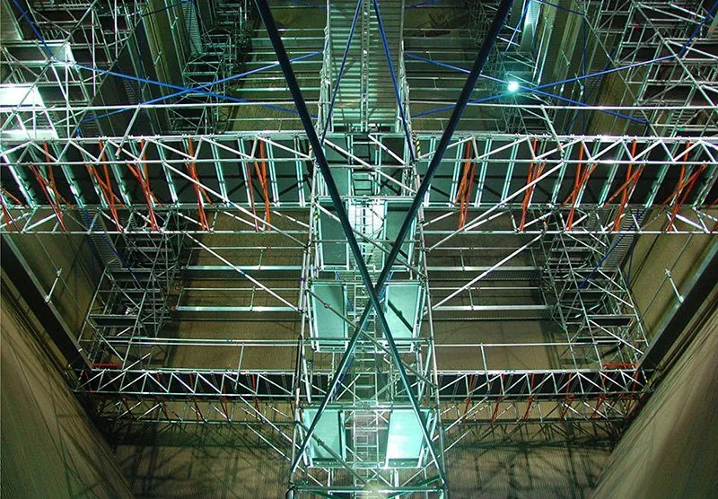 Full boarded decks seen from below