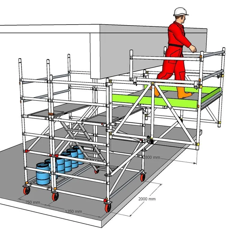 Design drawing of a cantilever at a Sunway shopfront