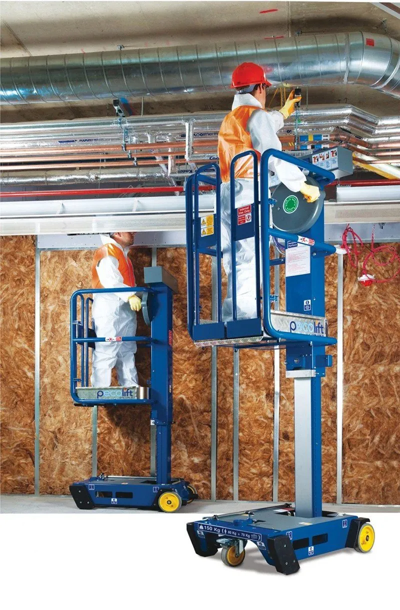 Pecolift and Ecolift units at a ceiling