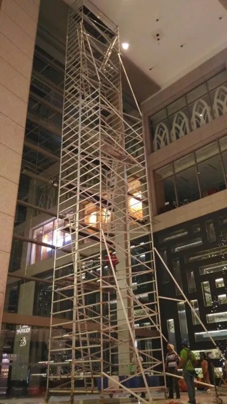 High tower on site at Pavilion