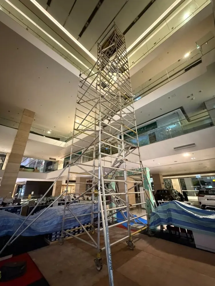 Tall tower in the Intermark atrium