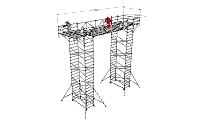 Design drawing of a skybridge over KLIA2 escalators