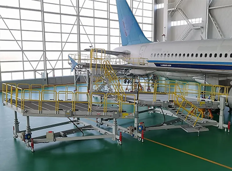3D view of an A320 wing dock